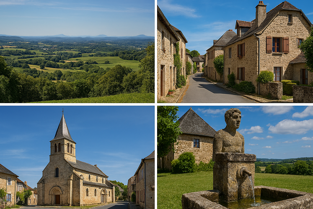 Op de grens van de Corrèze en de Dordogne Omgeving
